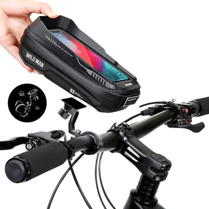 WILD MAN XT3S 0.6L Mountain Bike 360-Degree Rotating Phone Touch Screen Bag, XT3S