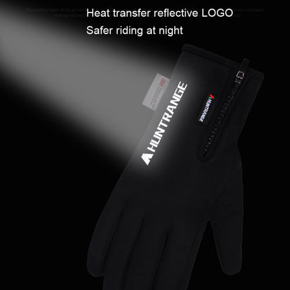 HUNTRANGE A023 Outdoor Waterproof Sports Riding Velvet Touch Screen Gloves, M, L, XL