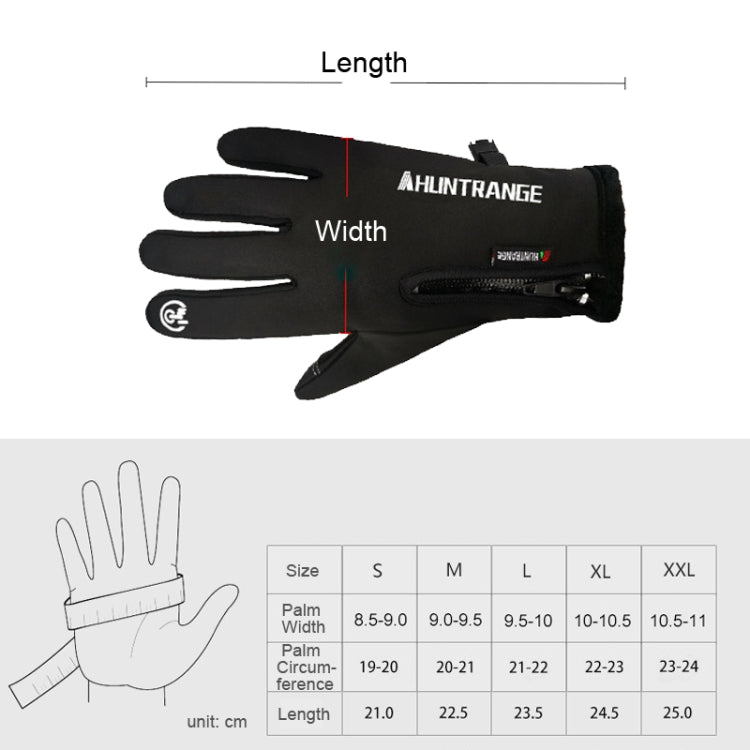 HUNTRANGE A022 Outdoor Waterproof Touch Screen Riding Keep Warm Gloves, S, M, L, XL, XXL