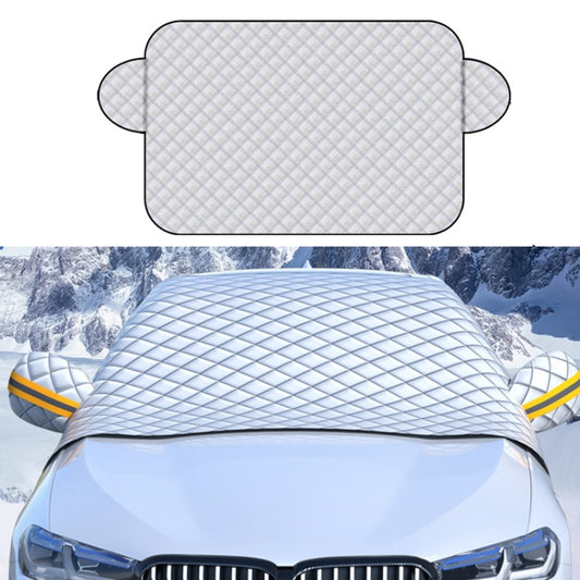 SUITU R-3945 Car Winter Front Glass Snow Shield Defrost Sunshade Thickened Car Clothing, Style:, Non-magnet Clip Door, Non-magnet With Earmuffs, 5 Magnets With Earmuffs, Non-magnet Three Layers Thickened, 12 Magnets Three Layers Thickened��������������...