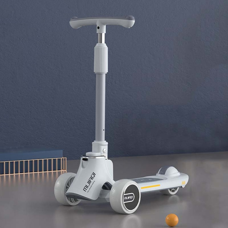 MIJIAQI 01 3 In 1 Multifunctional Foldable Children Scooter with Music and Lights, Spec:, White Seat, Gray Seat, Pink Seat, Blue Seat, White, Gray, Pink, Blue