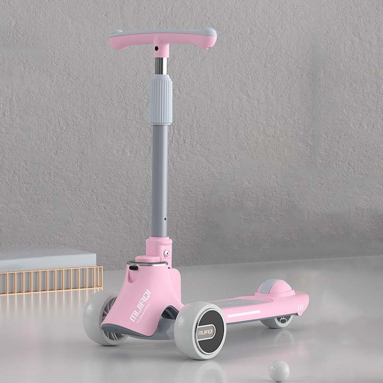 MIJIAQI 01 3 In 1 Multifunctional Foldable Children Scooter with Music and Lights, Spec:, White Seat, Gray Seat, Pink Seat, Blue Seat, White, Gray, Pink, Blue