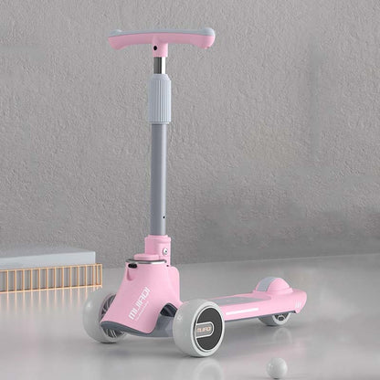 MIJIAQI 01 3 In 1 Multifunctional Foldable Children Scooter with Music and Lights, Spec:, White Seat, Gray Seat, Pink Seat, Blue Seat, White, Gray, Pink, Blue