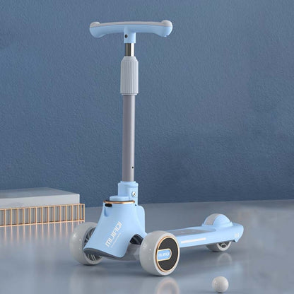 MIJIAQI 01 3 In 1 Multifunctional Foldable Children Scooter with Music and Lights, Spec:, White Seat, Gray Seat, Pink Seat, Blue Seat, White, Gray, Pink, Blue