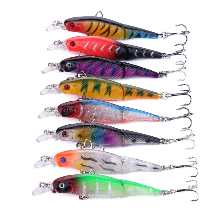 HENGJIA JM010 9cm 7g 2 Sections Bionic Bait With Beads Diving Mino Fake Bait, JM010 9cm 7g 3, JM010 9cm 7g 4, JM010 9cm 7g 5, JM010 9cm 7g 6, JM010 9cm 7g 7, JM010 9cm 7g 8, JM010 9cm 7g 1, JM010 9cm 7g 2