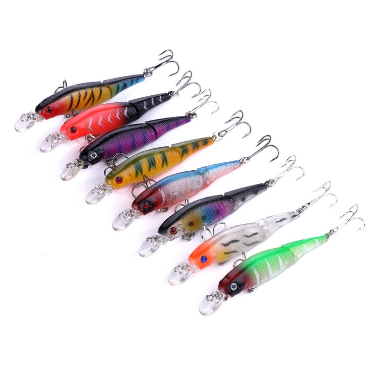 HENGJIA JM010 9cm 7g 2 Sections Bionic Bait With Beads Diving Mino Fake Bait, JM010 9cm 7g 3, JM010 9cm 7g 4, JM010 9cm 7g 5, JM010 9cm 7g 6, JM010 9cm 7g 7, JM010 9cm 7g 8, JM010 9cm 7g 1, JM010 9cm 7g 2