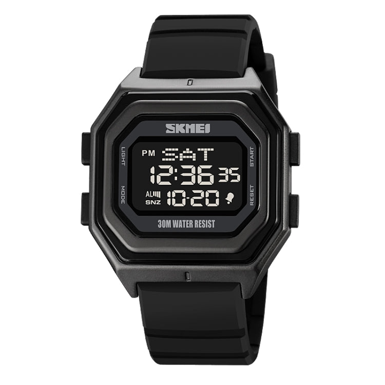 SKMEI 1875 Men Outdoor Electronic Watch Timing Multi-Functional Watch, Style:, 1875 Steel Band Black Machine, 1875 Silicone Band White Machine, 1875 Silicone Band Black Machine, 1875 Steel Band White Machine