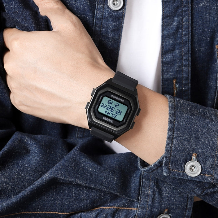 SKMEI 1875 Men Outdoor Electronic Watch Timing Multi-Functional Watch, Style:, 1875 Steel Band Black Machine, 1875 Silicone Band White Machine, 1875 Silicone Band Black Machine, 1875 Steel Band White Machine