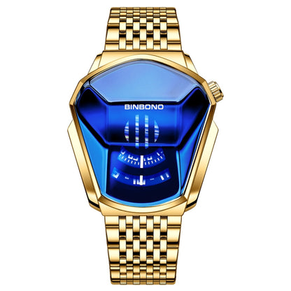 BINBOND Locomotive Concept Steel Belt Watch Men Live Black Technology Watch, Steel Belt Black Stee Blue Face, Steel Belt Black Steel White Face, Steel Belt White Steel Blue Face, Steel Belt White Steel White Face, Steel Belt Blue Steel Blue Face�������...