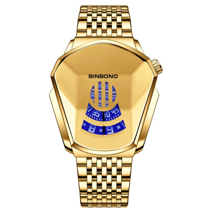 BINBOND Locomotive Concept Steel Belt Watch Men Live Black Technology Watch, Steel Belt Black Stee Blue Face, Steel Belt Black Steel White Face, Steel Belt White Steel Blue Face, Steel Belt White Steel White Face, Steel Belt Blue Steel Blue Face�������...
