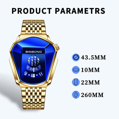 BINBOND Locomotive Concept Steel Belt Watch Men Live Black Technology Watch, Steel Belt Black Stee Blue Face, Steel Belt Black Steel White Face, Steel Belt White Steel Blue Face, Steel Belt White Steel White Face, Steel Belt Blue Steel Blue Face�������...