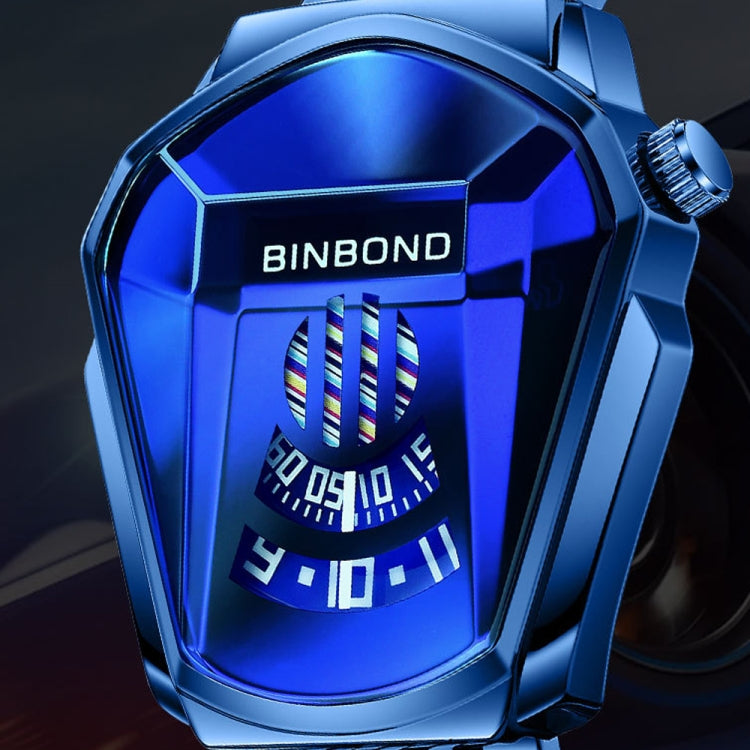 BINBOND Locomotive Concept Steel Belt Watch Men Live Black Technology Watch, Steel Belt Black Stee Blue Face, Steel Belt Black Steel White Face, Steel Belt White Steel Blue Face, Steel Belt White Steel White Face, Steel Belt Blue Steel Blue Face�������...