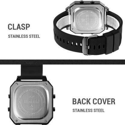SKMEI 1848 Fashion Multifunctional Student Sports Waterproof Men Watch, 1848(Black), 1848(Yellow), 1848(Red)