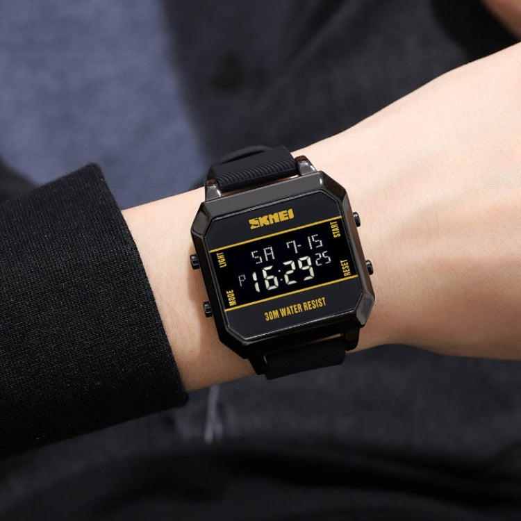 SKMEI 1848 Fashion Multifunctional Student Sports Waterproof Men Watch, 1848(Black), 1848(Yellow), 1848(Red)