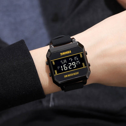 SKMEI 1848 Fashion Multifunctional Student Sports Waterproof Men Watch, 1848(Black), 1848(Yellow), 1848(Red)