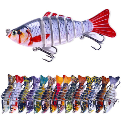HENGJIA JM062 7 Section Fish Fake Lures VIB Minnow Fishing Lures, JM062 (3), JM062 (14), JM062 (4), JM062 (5), JM062 (6), JM062 (7), JM062 (8), JM062 (9), JM062 (10), JM062 (11), JM062 (1), JM062 (12), JM062 (2), JM062 (13)