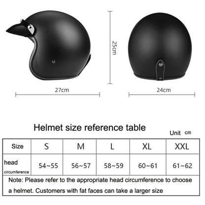BYB 701 All Seasons Retro Motorcycle Helmet, M, L, XL, XXL