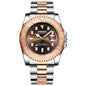 BINBOND B930 Metal Gear Luminous Quartz Watch 30M Waterproof Sports Watch, Rose Gold-Rose Gold, White Steel-Black, White Steel-Blue, White Steel-White