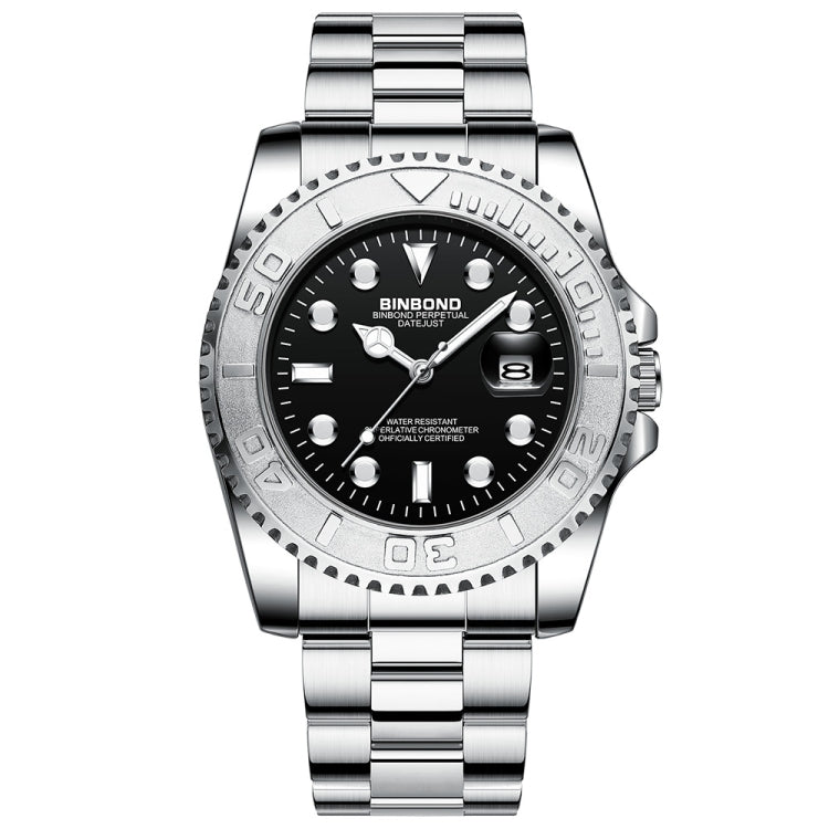 BINBOND B930 Metal Gear Luminous Quartz Watch 30M Waterproof Sports Watch, Rose Gold-Rose Gold, White Steel-Black, White Steel-Blue, White Steel-White