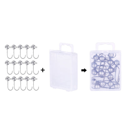 Lead Head Hook Fishing Gear Lua Anti-drop Hooks, HENGJIA JI035 50pcs 1g, HENGJIA JI035 40pcs 1.5g, HENGJIA JI035 30pcs 2g, HENGJIA JI035 20pcs 3.5g, HENGJIA JI035 15pcs 5g, HENGJIA JI035 10pcs 7g, HENGJIA JI035 8pcs 10g, HENGJIA JI035 6pcs 14g���������...