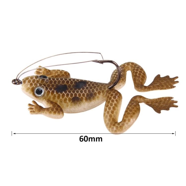 HENGJIA FO100 10pcs Anti-Hanging Bottom Floating Frog Black Fish Fake Bait Thunder Frog Bait, FO100 (Light Green), FO100 (Gray Black), FO100 (Dark Green)