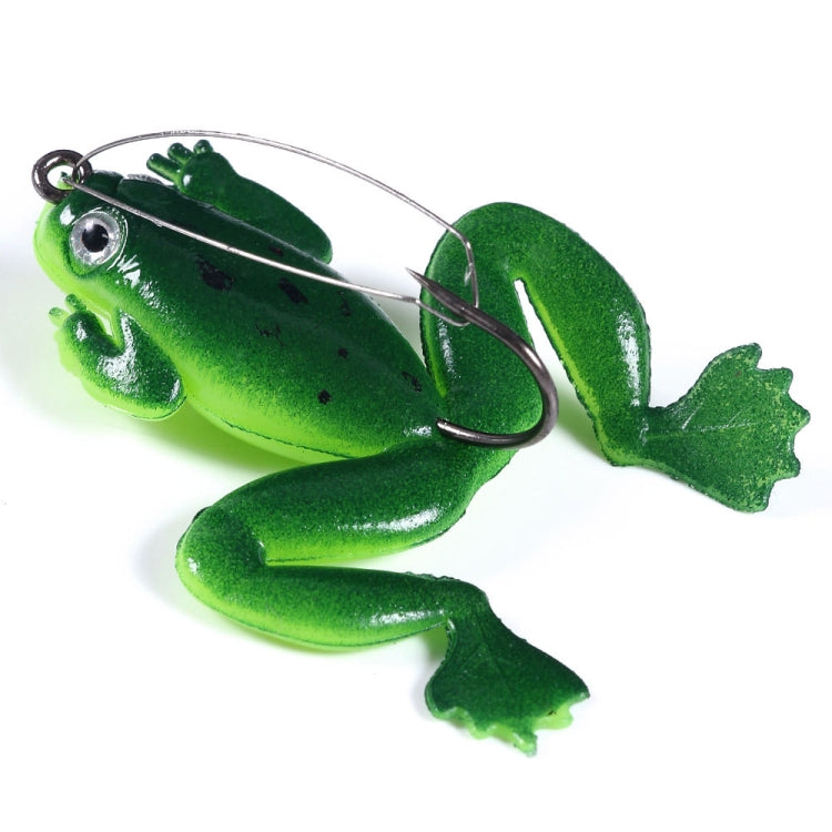 HENGJIA FO100 10pcs Anti-Hanging Bottom Floating Frog Black Fish Fake Bait Thunder Frog Bait, FO100 (Light Green), FO100 (Gray Black), FO100 (Dark Green)