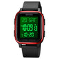 SKMEI 1858 Square Waterproof Digital Dual Display LED Luminous Watch, 1858 Red, 1858 Blue, 1858 Black, 1858 Rose Gold