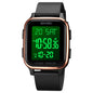 SKMEI 1858 Square Waterproof Digital Dual Display LED Luminous Watch, 1858 Red, 1858 Blue, 1858 Black, 1858 Rose Gold