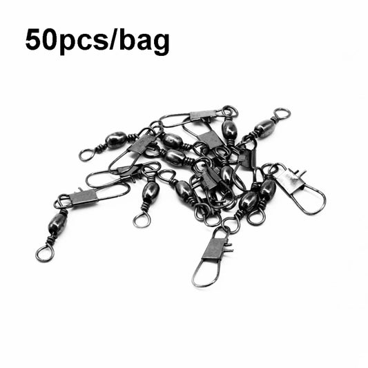 HENGJIA SS007 50pcs/bag B-pin Connector 8 Shape Swivel Loop Accessories, 1/0+5B (60mm), 2/0+5B (57mm), 3/0+6B (67mm), 4/0+6B (70mm), 5/0+6B (78mm), 1+5B (56mm), 2+4B (49mm), 3+4B (49mm), 4+4B (45mm), 5+3B (42mm), 6+3B (41mm), 7+3B (39mm), 8+2B (34mm)��...