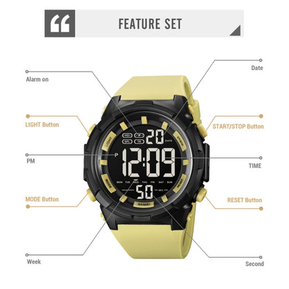 SKMEI 1845 Outdoor Waterproof Large Dial Multifunctional Sports Men Watch