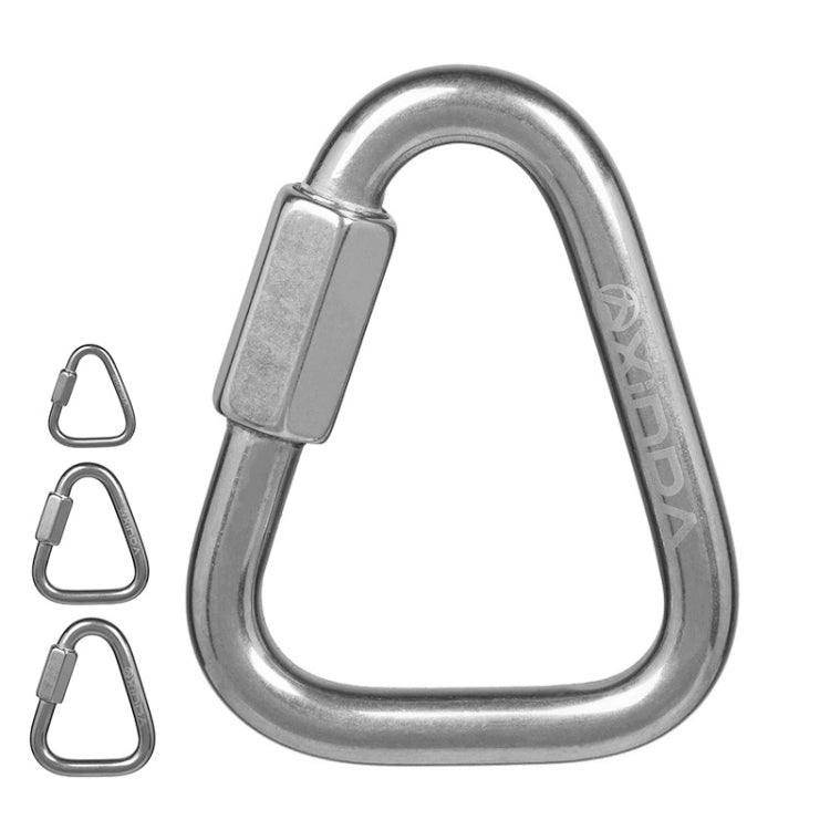 Xinda Stainless Steel Triangle Connecting Ring Meilong Lock Rock Climbing Equipment, 6mm, 8mm, 10mm