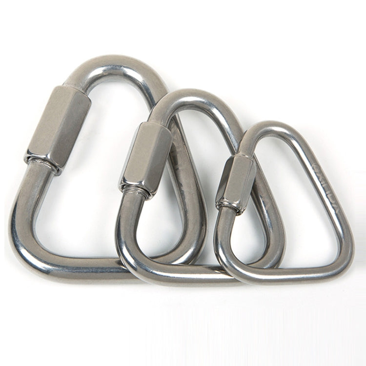 Xinda Stainless Steel Triangle Connecting Ring Meilong Lock Rock Climbing Equipment, 6mm, 8mm, 10mm