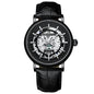 BINBOND B7872 Multifunctional Hollow Luminous Waterproof Quartz Watch, Black Steel-Black-White, White Steel-Black-White, Full-gold-Black-Gold, Black Leather-Black-Black, Black Leather-White-Black, Black Leather-Full-gold-Black
