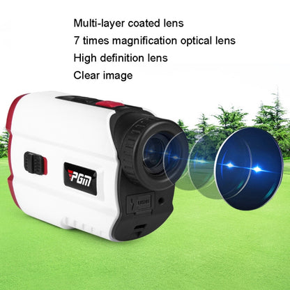 PGM JQ015 IP54 Waterproof Golf Laser Distance Meter Telescope, Measuring Distance: 400m, Measuring Distance: 600m(White)