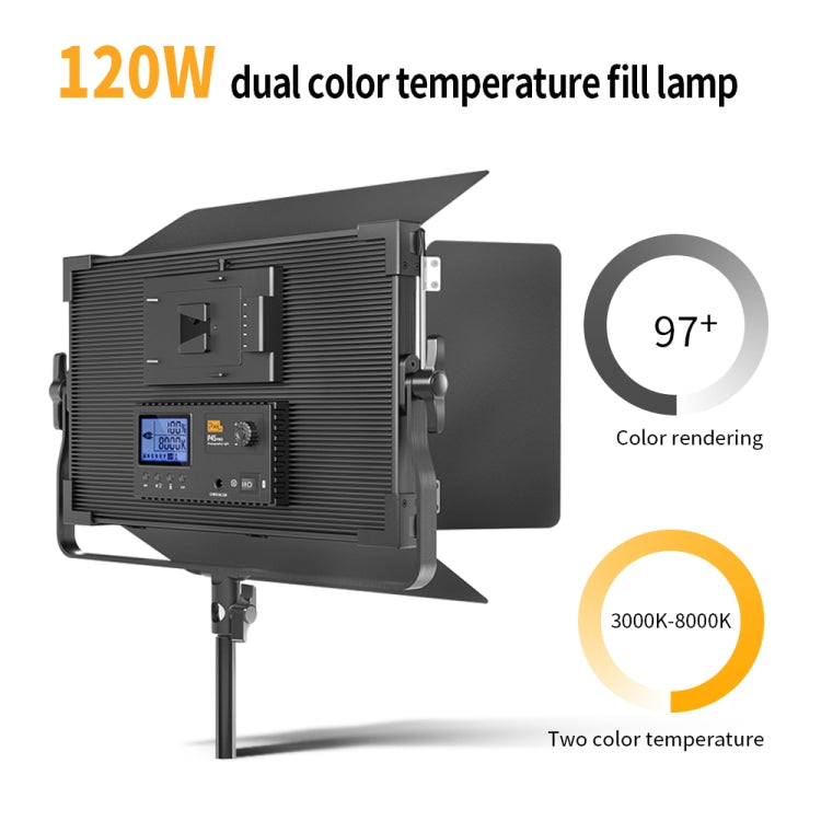 Pixel P45pro High Bright Dual Color Temperature Fill Light 120W Normal Bright Studio Camera Soft Light