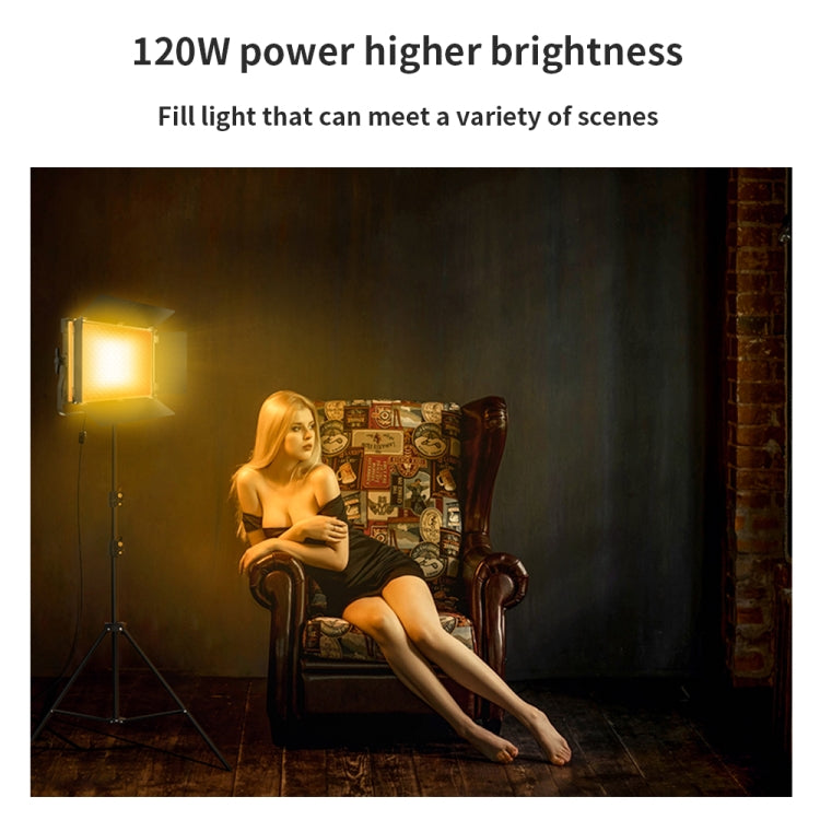 Pixel P45pro High Bright Dual Color Temperature Fill Light 120W Normal Bright Studio Camera Soft Light