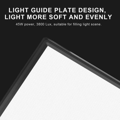 Pixel P50 Dual Color Temperature Flat Panel Fill Light 45W Soft Outdoor Shooting Fill Light For Straight Photography