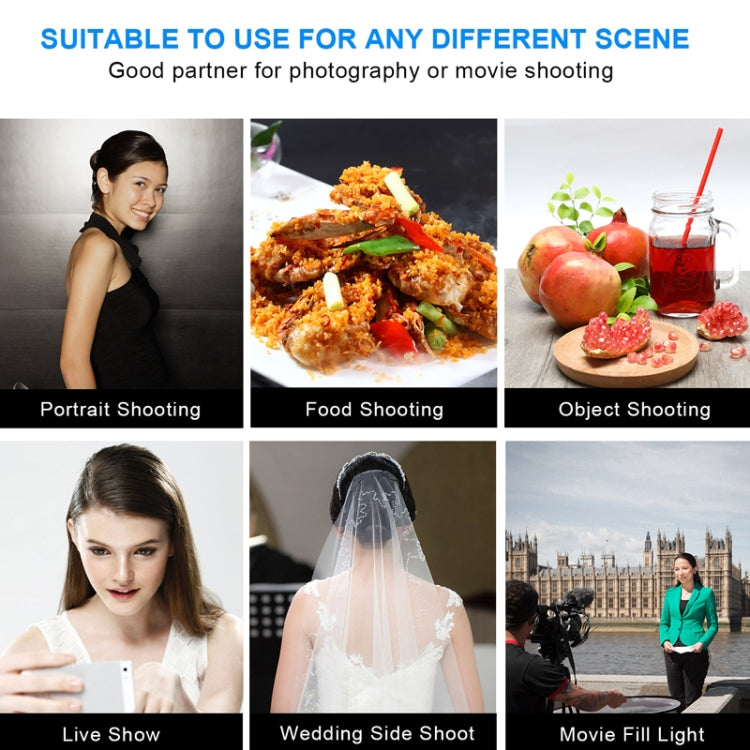 Pixel P50 Dual Color Temperature Flat Panel Fill Light 45W Soft Outdoor Shooting Fill Light For Straight Photography