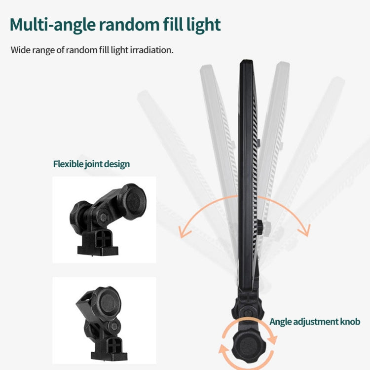 Pixel P50 Dual Color Temperature Flat Panel Fill Light 45W Soft Outdoor Shooting Fill Light For Straight Photography