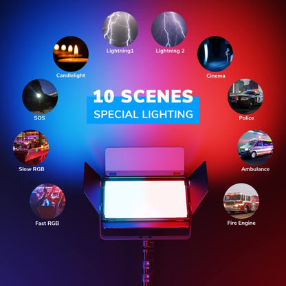 Pixel P80 60W 2600-10000K 542 LEDs Photography Fill Light Support Mobile APP Remote Control