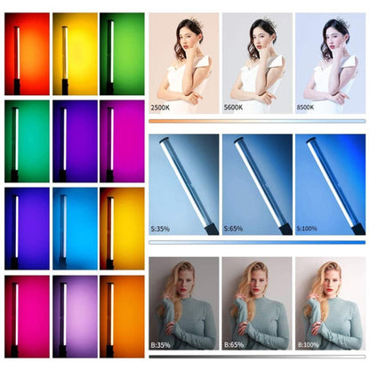 Pixel S24 RGB Fill Light Rod Handheld Portable Color Icelet Outdoor Videos Live Broadcast Studio Camera Stick Lamp