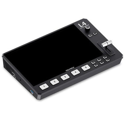 FEELWORLD L4 Multi-Camera Video Mixer Switcher 10.1" Touch Screen USB 3.0 Fast Streaming