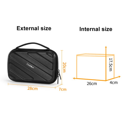 Cwatcun D163 Photography Accessories Organiser EVA Hard Shell Drop-proof Clutch Portable Digital Bag