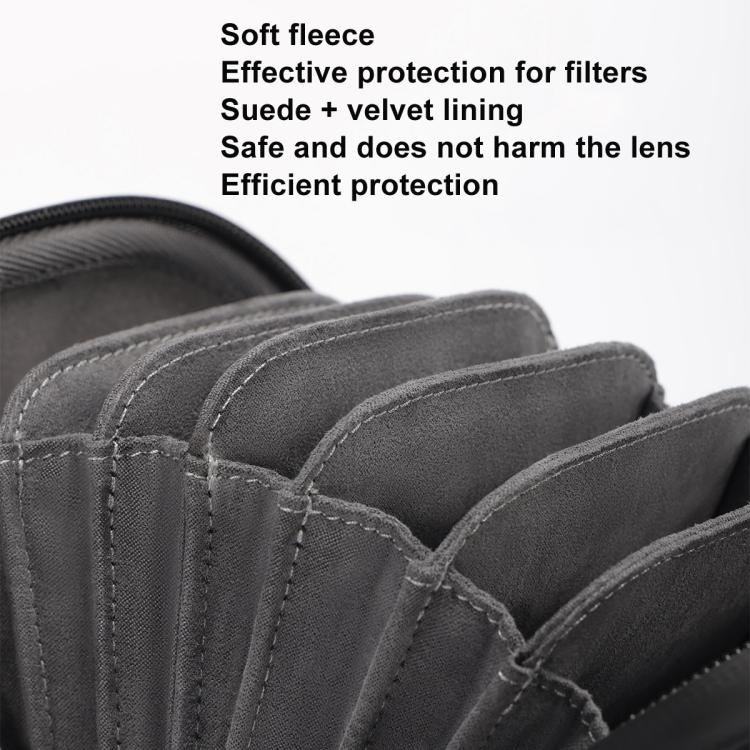 Cwatcun D164 Small Filter Organizer Camera Lens Digital Protection Bag