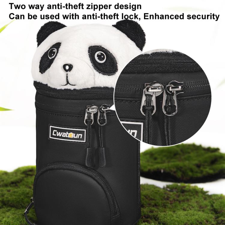 Camera Lens Cylinder Cartoon Panda Camera Lens Protective Cover