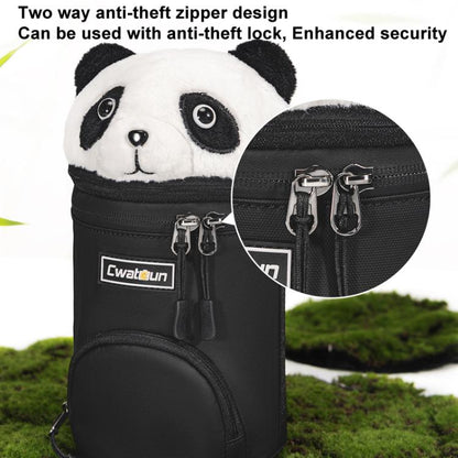 Camera Lens Cylinder Cartoon Panda Camera Lens Protective Cover