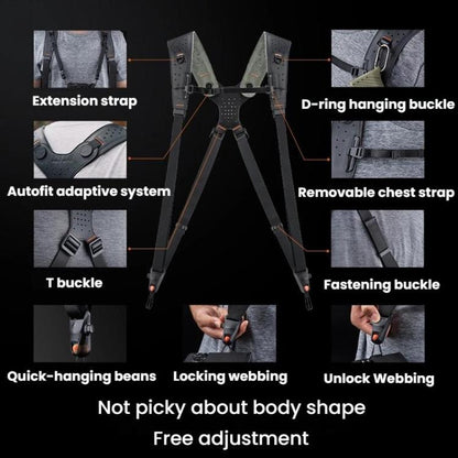 PGYTECH Dual Camera Quick-Release Photography Strap