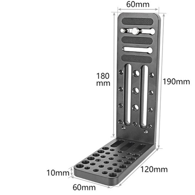 BXIN L130C Universal L-shaped Vertical Clapper SLR Tripod Hydraulic Pan/tilt Quick Release Plate Suitable For Shadow Stabilizer