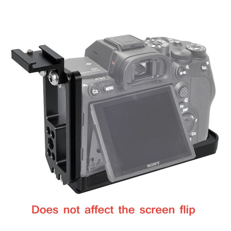 BEXIN Vertical Clapper With Hot Shoe L-shaped Quick-install Plate Can Be Pulled for Sony A7R4