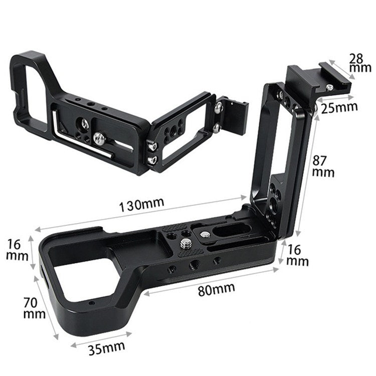 BEXIN Vertical Clapper With Hot Shoe L-shaped Quick-install Plate Can Be Pulled for Sony A7R4